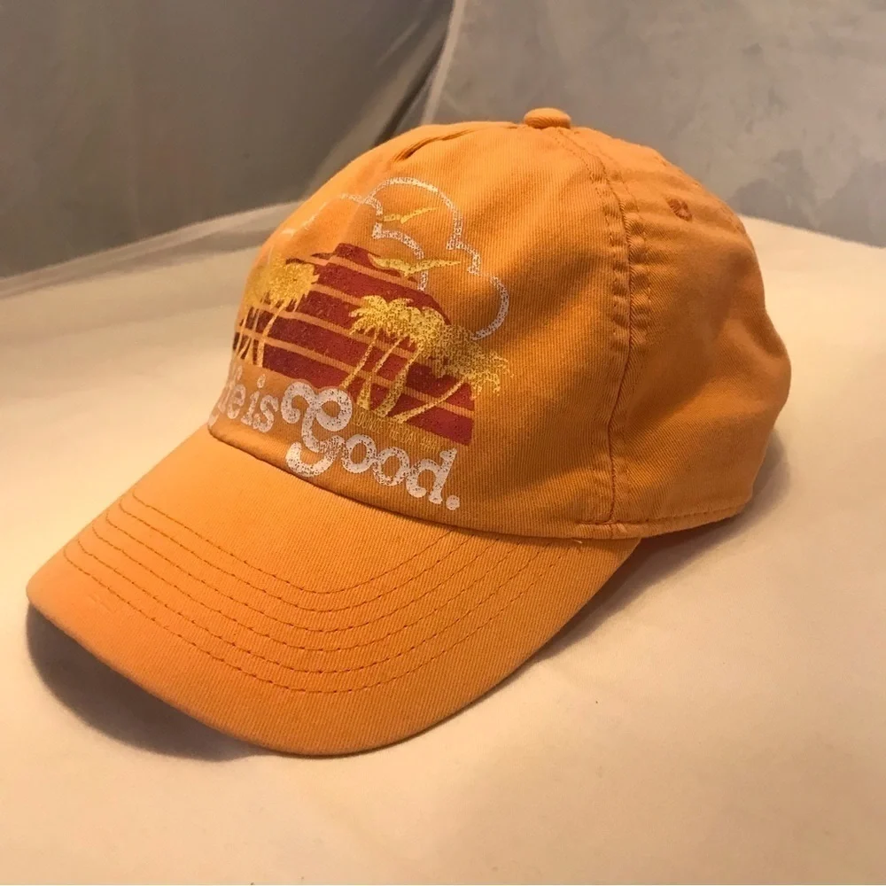 Life is Good Adjustable Beach Cap